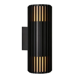 Czarny kinkiet zewnętrzny Aludra Nordlux - IP54 2xE27 2418121003